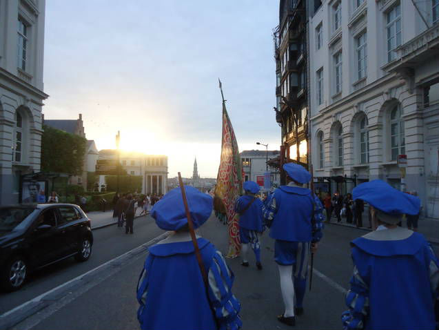 Ommegang 2012 coucher de soleil